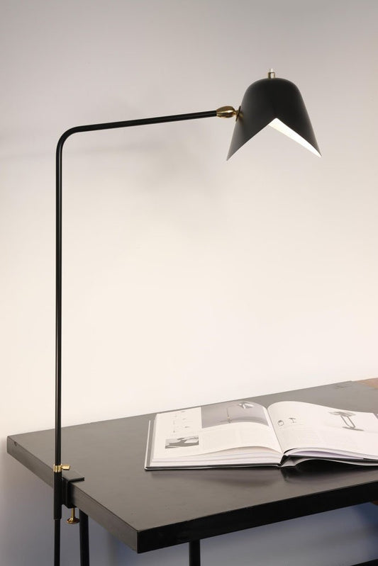 Simple Stapled Lamp by Serge Mouille