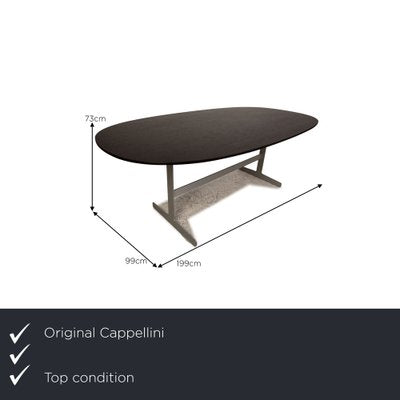 Simplon Dining Table in Black Wood from Cappellini-RQW-1748356