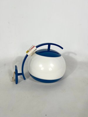 Single Blue Lacquer and Acrylic Sila Wall Lamp from Stilux Milano, Italy, 1960s-OT-1389512