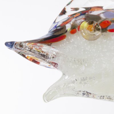 Single Piece Sculpture Fish on a Murano Glass Base, 1990s-MPO-1048791