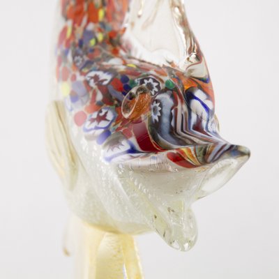 Single Piece Sculpture Fish on a Murano Glass Base, 1990s-MPO-1048791