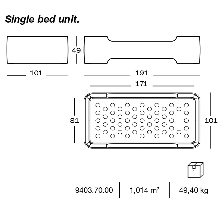 BUNKY - Stackable Kids bunk bed