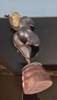 Sinuous Female Figure in Bronze, 1970s-RPW-1791873