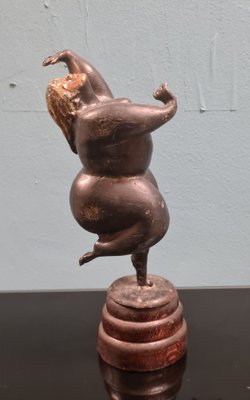 Sinuous Female Figure in Bronze, 1970s-RPW-1791873