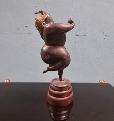 Sinuous Female Figure in Bronze, 1970s-RPW-1791873