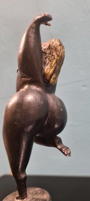 Sinuous Female Figure in Bronze, 1970s-RPW-1791873