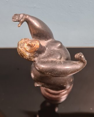 Sinuous Female Figure in Bronze, 1970s-RPW-1791873