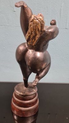 Sinuous Female Figure in Bronze, 1970s-RPW-1791873