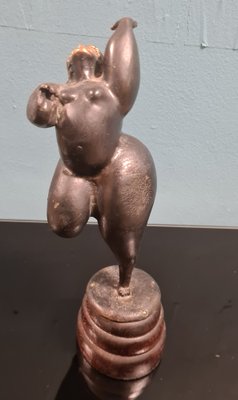 Sinuous Female Figure in Bronze, 1970s-RPW-1791873