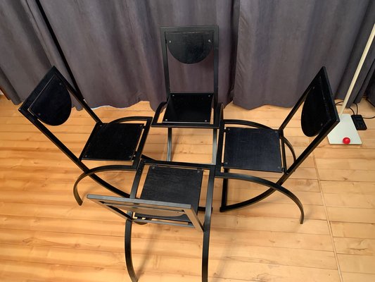 Sinus Chairs by Karl Friedrich Förster, Kff, Germany, 1980s, Set of 4-RTR-1241053