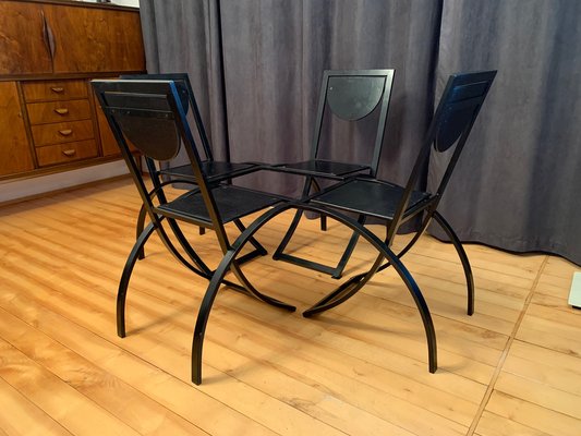 Sinus Chairs by Karl Friedrich Förster, Kff, Germany, 1980s, Set of 4-RTR-1241053