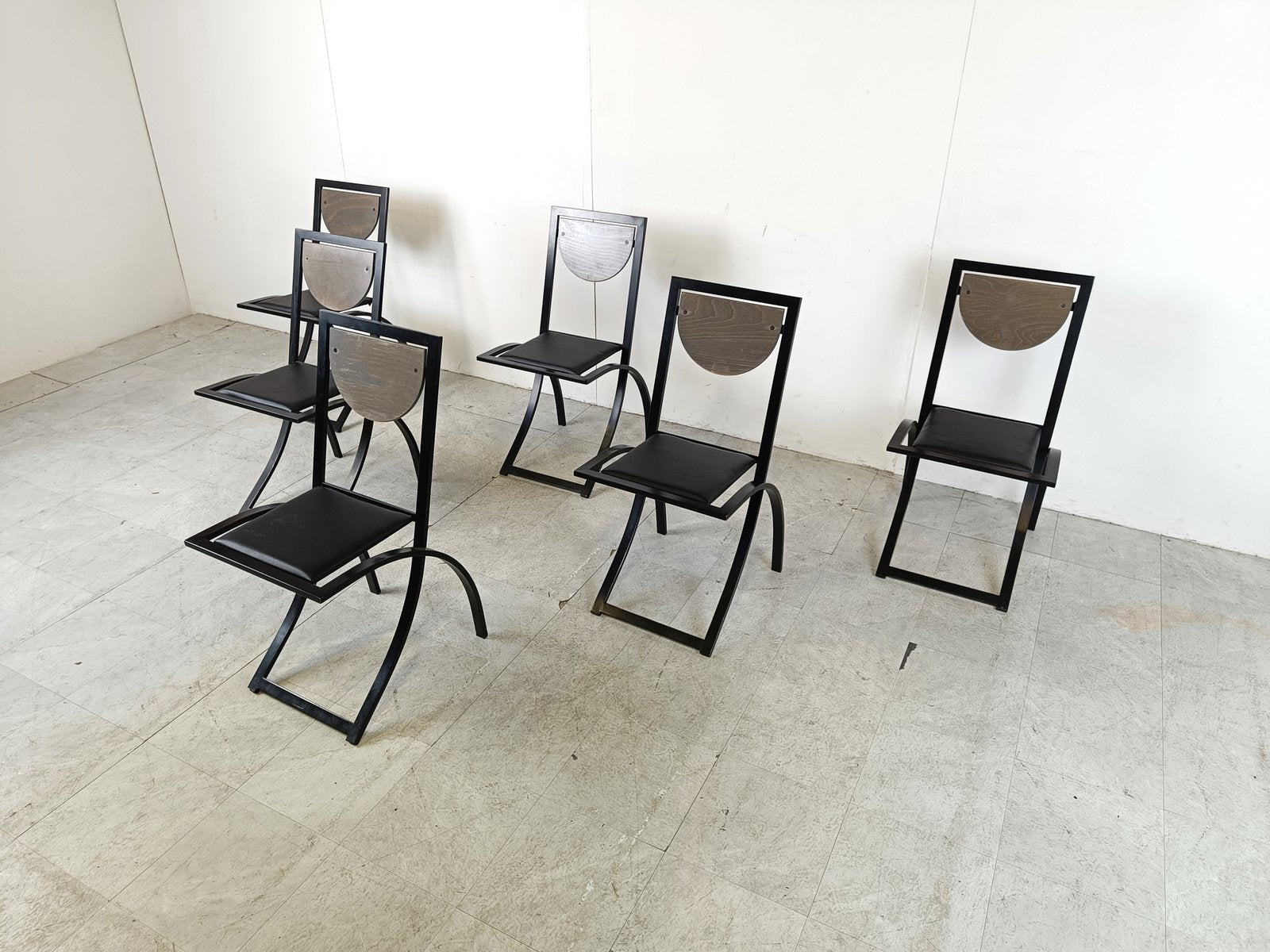 Sinus Dining Chairs by Karl Friedrich Förster for KFF, 1990s, Set of 6