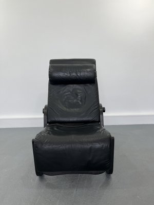 Sinus Lying Leather Black Chair from Westnofa, 1970s-JWH-1705852