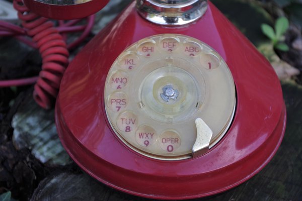 Sip Candle Phone in Red Plastic-KNM-847381