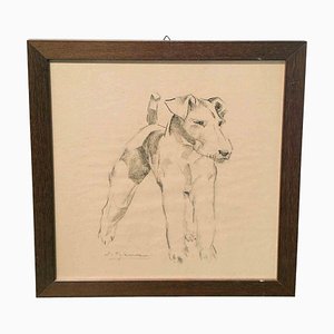 Sirio Tofanari, Fox Terrier (2), Drawing, 1920s-ZCI-2025115