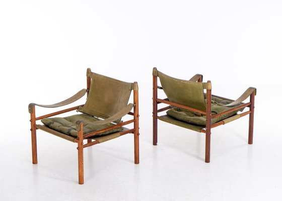 Sirocco Easy Chairs attributed to Arne Norell, 1970s, Set of 2-QU-1720265