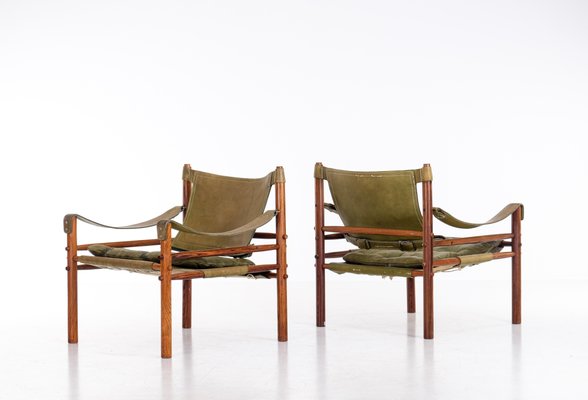 Sirocco Easy Chairs attributed to Arne Norell, 1970s, Set of 2-QU-1720265