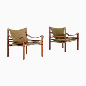 Sirocco Easy Chairs attributed to Arne Norell, 1970s, Set of 2-QU-1720265