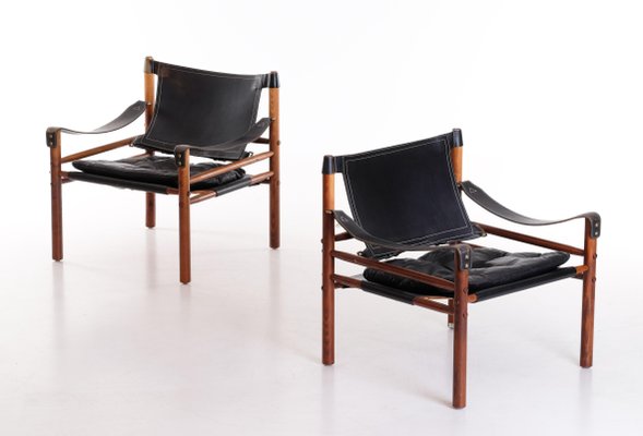 Sirocco Easy Chairs by Arne Norell, 1970s, Set of 2-QU-1706892