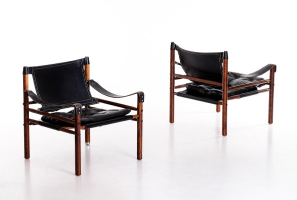 Sirocco Easy Chairs by Arne Norell, 1970s, Set of 2-QU-1706892