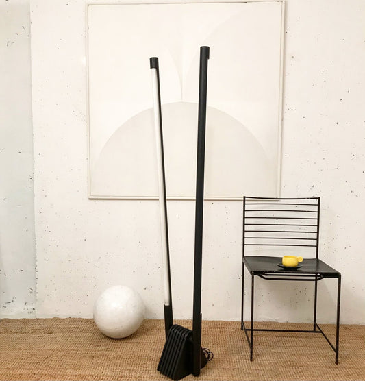 Sistema Flu Floor Lamp by Rodolfo Bonetto for Luci Italia, 1981