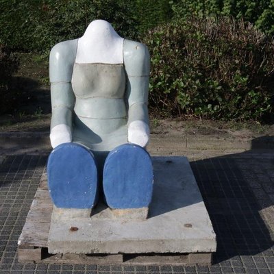 Sitting Figure Sculpture by Jan Snoeck, 1980s-GG-884023