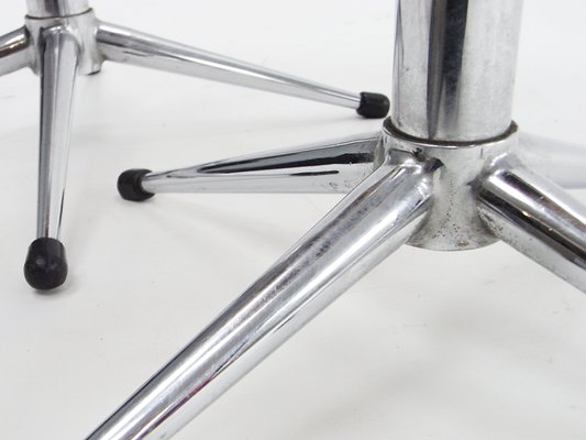 Skai and Chrome Telescopic Stools, 1970s, Set of 2-EP-552825