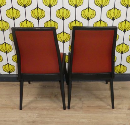 Skai Red Dining Room Chairs, 1960s, Set of 2-AFE-1795641