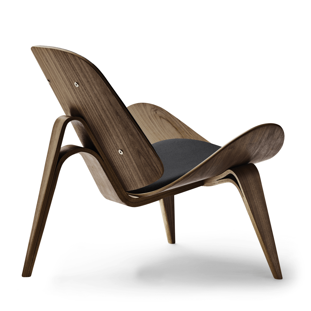 CH07 | Shell Chair by Carl Hansen & Søn #Walnut / Oiled / Leather Thor 301