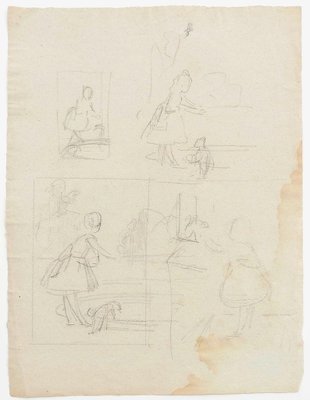 Sketch, Pencil, Early 20th Century-ZCI-803031