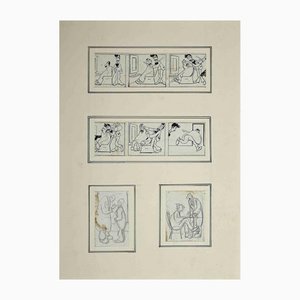 Sketches, Original Drawing, 20th Century-ZCI-1163351