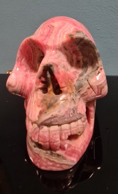 Skull in Rhodochrosite Mineral-RPW-1820245