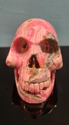 Skull in Rhodochrosite Mineral-RPW-1820245