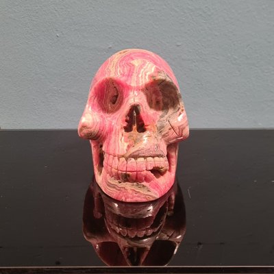 Skull in Rhodochrosite Mineral-RPW-1820245