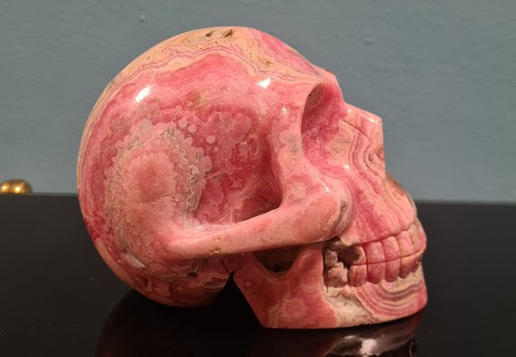 Skull in Rhodochrosite Mineral-RPW-1820245