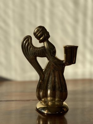 Skultuna Candleholder in the Form of an Angel, 1980s-ARN-1092519