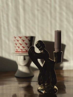 Skultuna Candleholder in the Form of an Angel, 1980s-ARN-1092519