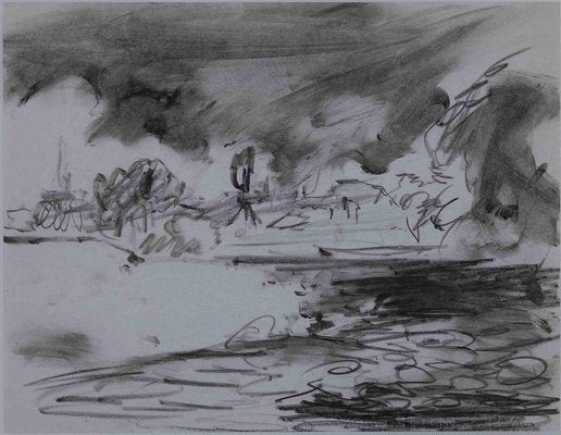 Sky and Sea, Original Drawing, Mid 20th-Century-ZCI-1164885