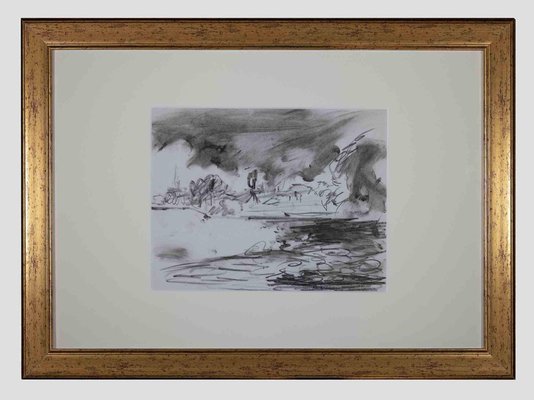 Sky and Sea, Original Drawing, Mid 20th-Century-ZCI-1164885