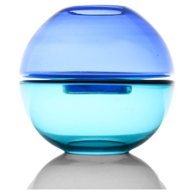 Sky Blue Glass Vase, 1950s-SC-1752817