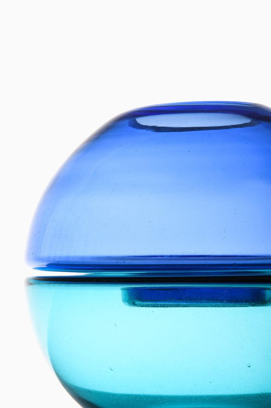 Sky Blue Glass Vase, 1950s