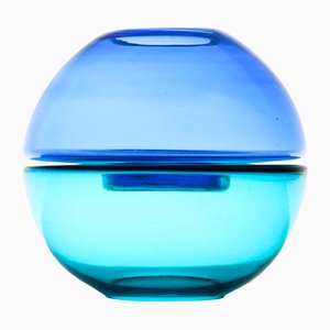 Sky Blue Glass Vase, 1950s-SC-1752817