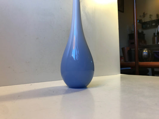 Sky Blue Long-Necked Vase from Murano, 1960s