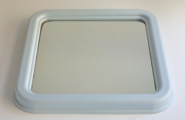 Sky Blue Resin Cattaneo Mirror, Italy, 1970s-MAO-1396792