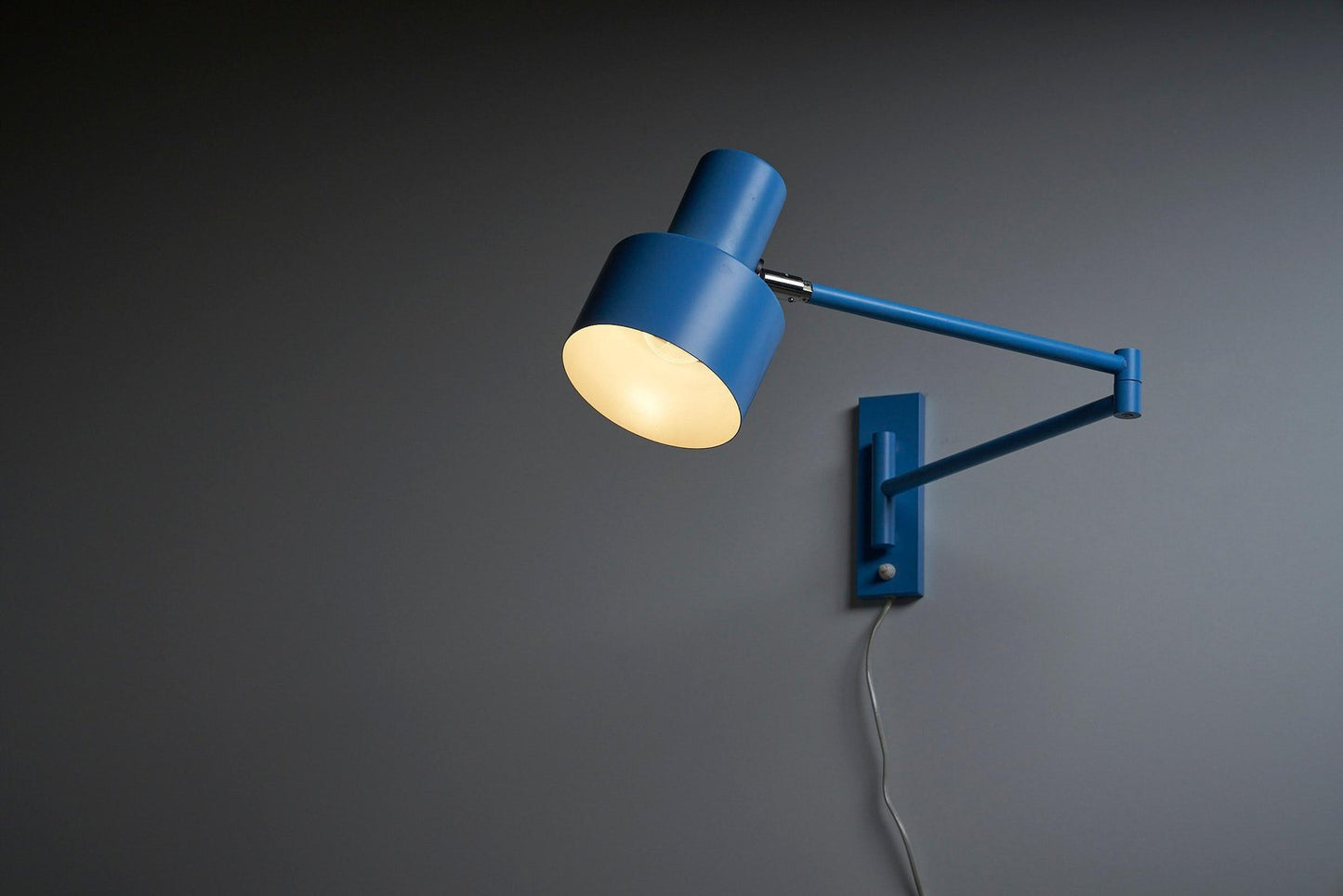 Sky Blue Skala Wall Lamp by Jo Hammerborg for Fog & Mørup, 1969