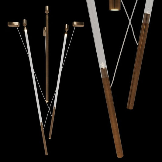 Skyfall - Led Brass Pendant Lamp by Henge