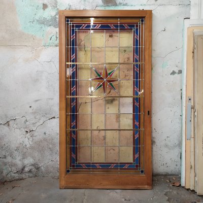 Sliding Door in Stained Glass, 1960s-EAD-1768657