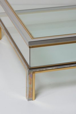 Sliding Top Coffee Table in Brass and Chrome from Maison Jansen, 1970s-VLZ-631919