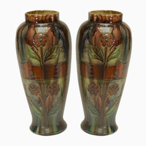 Slip Vases from the Early 20th Century Stamped Belgium 158, 1890s, Set of 2-NEN-2031490