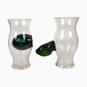 Slovakian Glass Objects by Patrik Illo, 2000s, Set of 2-BAF-763429